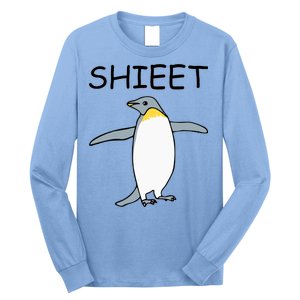 Shieet Funny Penguin Long Sleeve Shirt