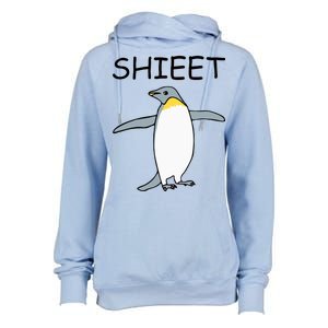 Shieet Funny Penguin Womens Funnel Neck Pullover Hood