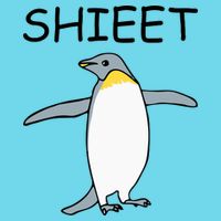 Shieet Funny Penguin Magnet