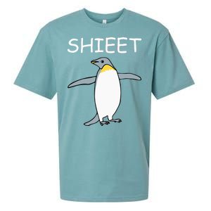 Shieet Funny Penguin Sueded Cloud Jersey T-Shirt