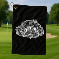 Shih Tzu Dog Golf Towel