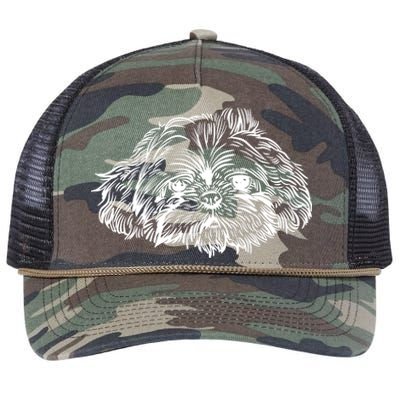 Shih Tzu Dog Retro Rope Trucker Hat Cap