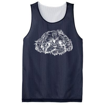 Shih Tzu Dog Mesh Reversible Basketball Jersey Tank