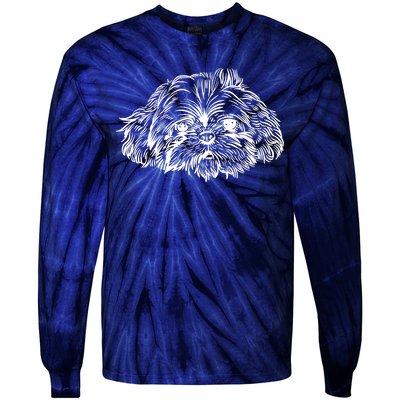 Shih Tzu Dog Tie-Dye Long Sleeve Shirt