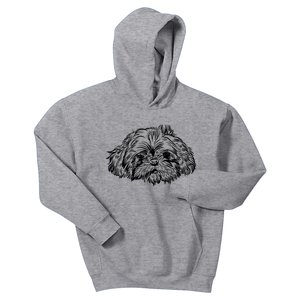 Shih Tzu Dog Kids Hoodie