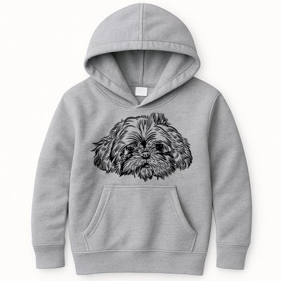Shih Tzu Dog Kids Hoodie