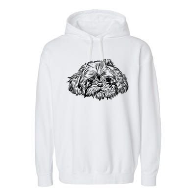 Shih Tzu Dog Garment-Dyed Fleece Hoodie