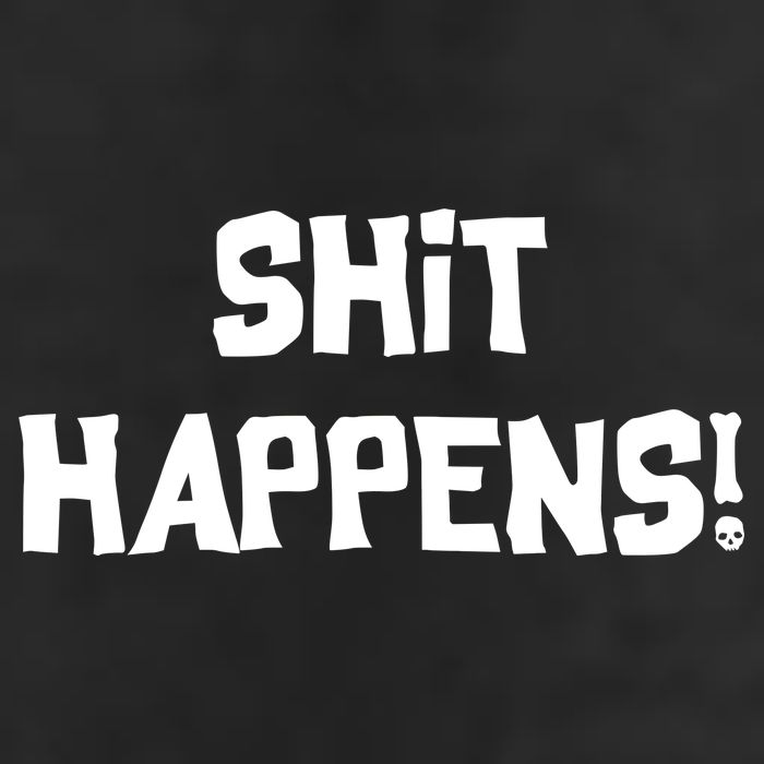 Shit happens 7 Panel Mesh Trucker Snapback Hat