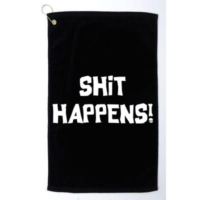 Shit happens Golf Towel