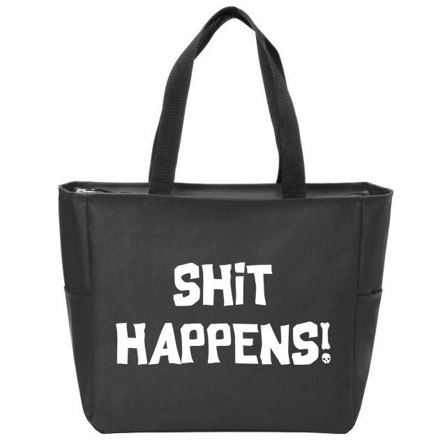 Shit happens Zip Tote Bag
