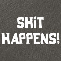 Shit happens Cotton Canvas Backpack