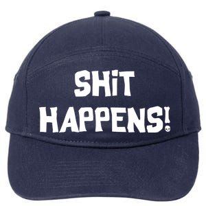 Shit happens 7-Panel Snapback Hat