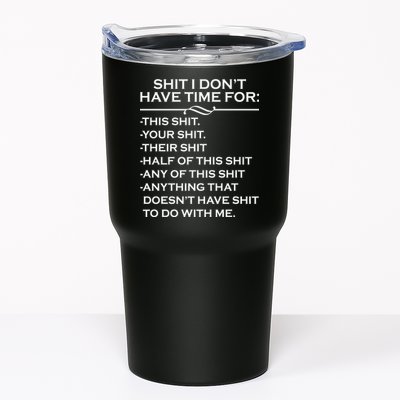 Shit I Don't Have Time For List Tumbler