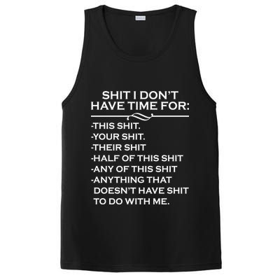 Shit I Don't Have Time For List PosiCharge Competitor Tank