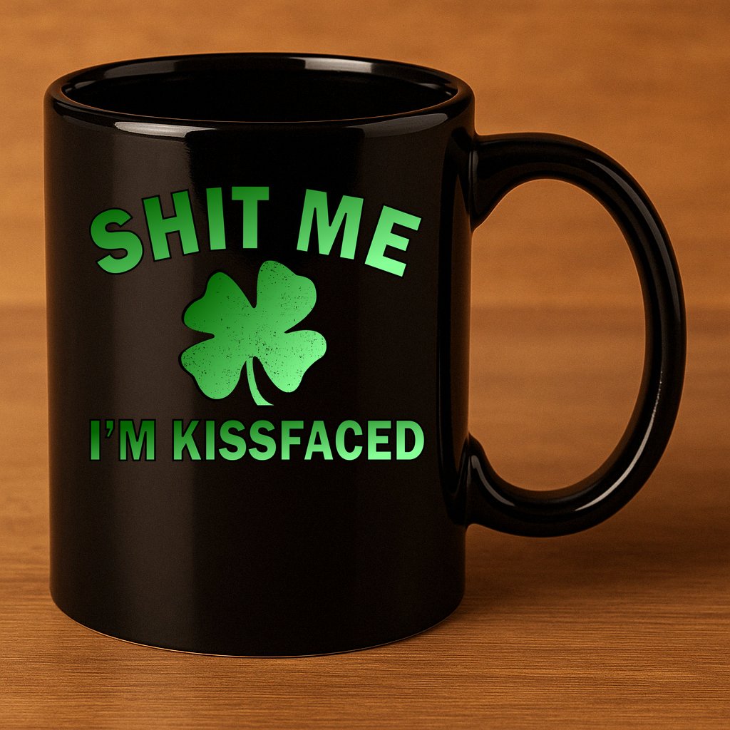 Shit Me I'm Kissfaced 11oz C Handle Ceramic Mug