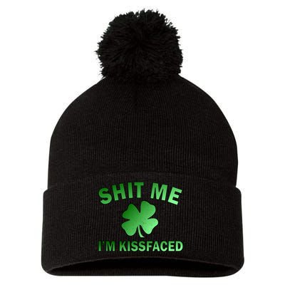 Shit Me I'm Kissfaced Pom Pom 12in Knit Beanie