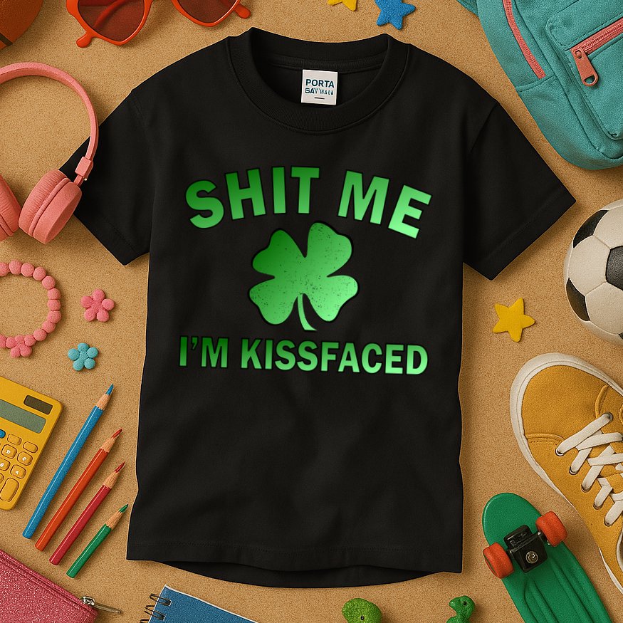 Shit Me I'm Kissfaced Kids T-Shirt