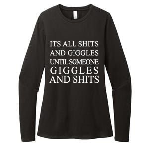 Shits And Giggles Funny Meme Womens CVC Long Sleeve Shirt