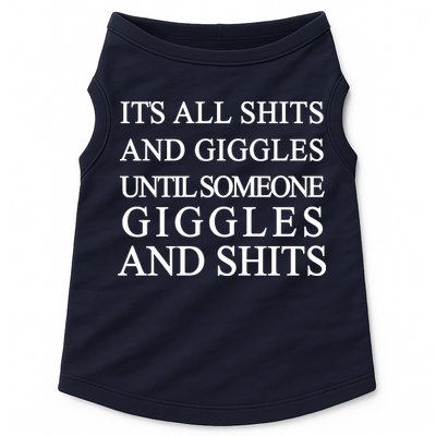 Shits And Giggles Funny Meme Doggie Tank