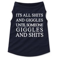 Shits And Giggles Funny Meme Doggie Tank