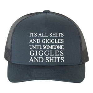 Shits And Giggles Funny Meme Yupoong Adult 5-Panel Trucker Hat