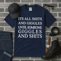 Shits And Giggles Funny Meme Tall T-Shirt