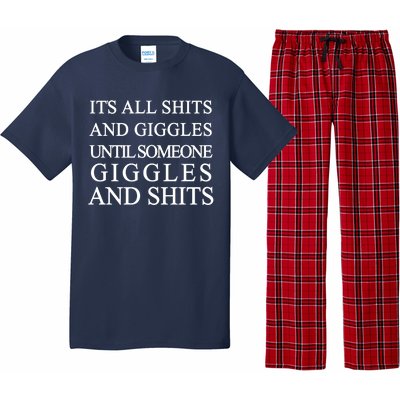 Shits And Giggles Funny Meme Pajama Set