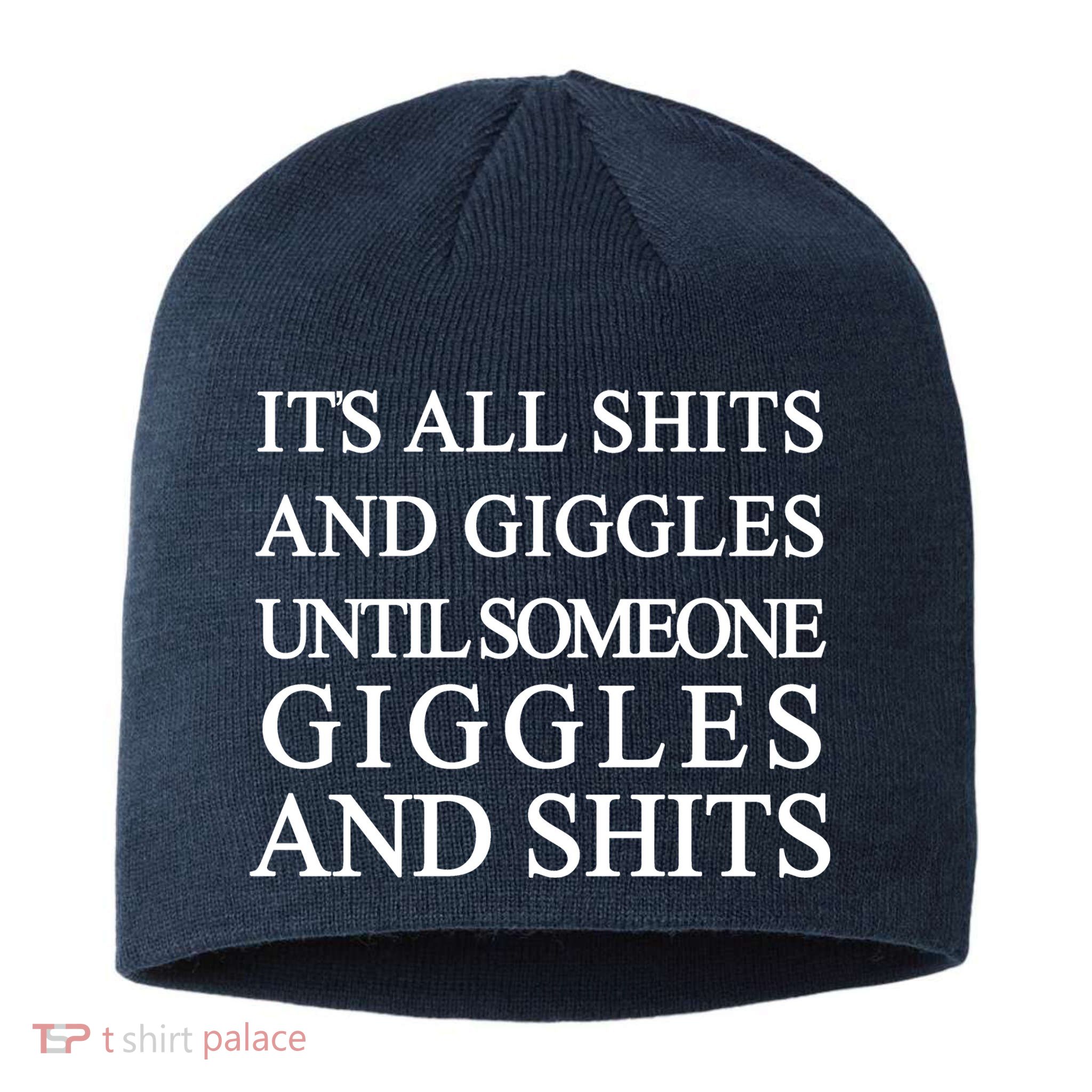 Shits And Giggles Funny Meme Sustainable Beanie