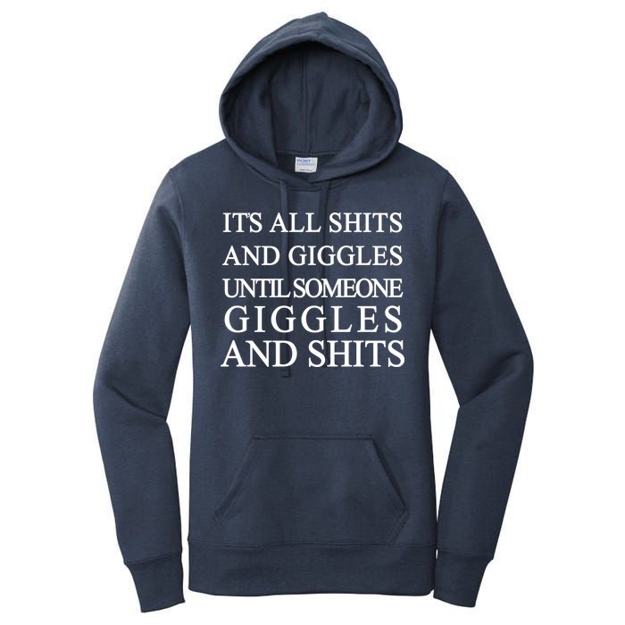 Shits And Giggles Funny Meme Women's Pullover Hoodie