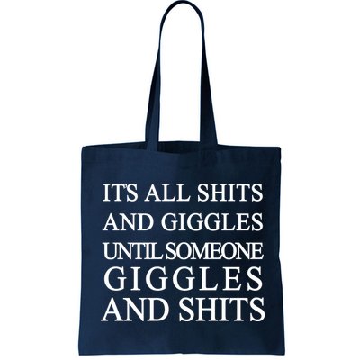 Shits And Giggles Funny Meme Bag