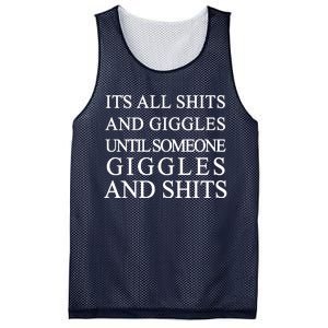 Shits And Giggles Funny Meme Mesh Reversible Basketball Jersey Tank