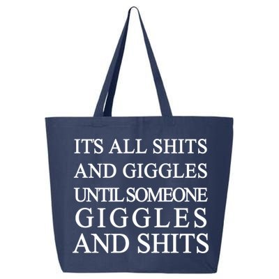 Shits And Giggles Funny Meme 25L Jumbo Tote