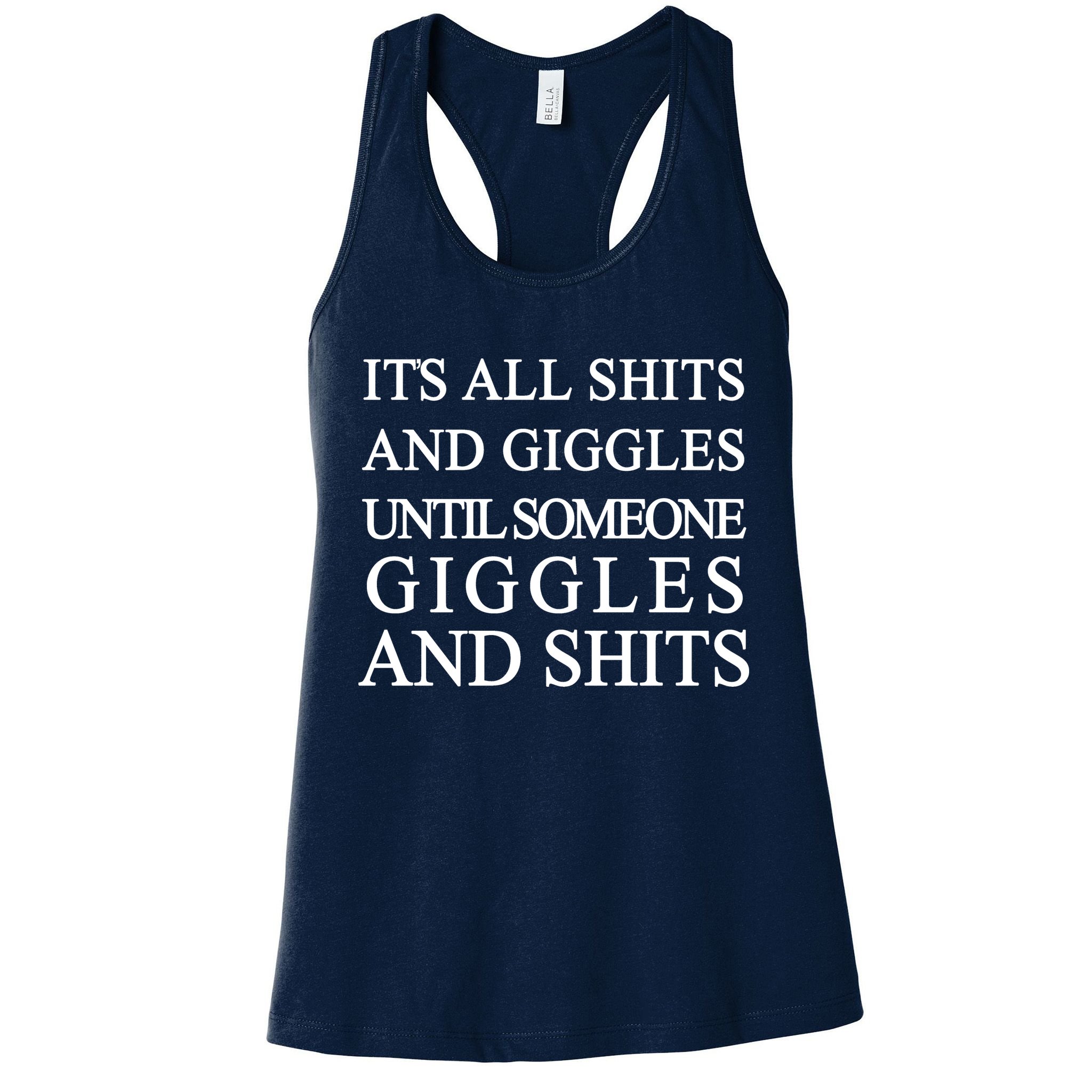 Shits And Giggles Funny Meme Womens Tank Top
