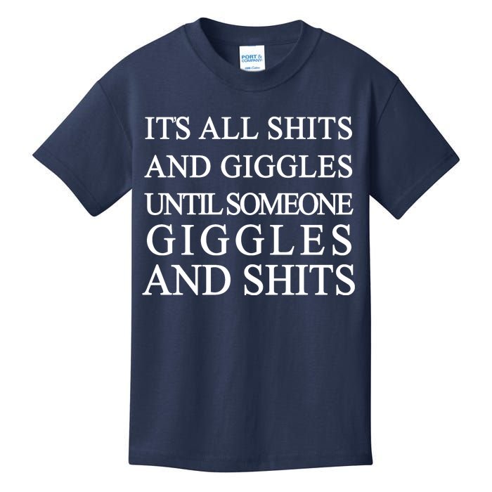 Shits And Giggles Funny Meme Kids T-Shirt