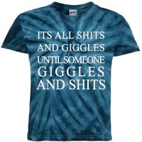 Shits And Giggles Funny Meme Kids Tie-Dye T-Shirt