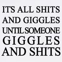 Shits And Giggles Funny Meme Garment-Dyed Sweatshirt