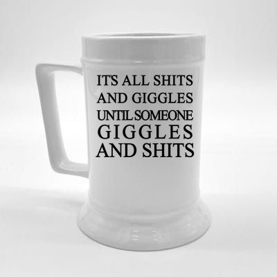 Shits And Giggles Funny Meme Beer Stein