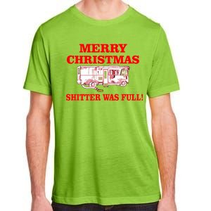 Shitter Was Full Funny Christmas Adult ChromaSoft Performance T-Shirt