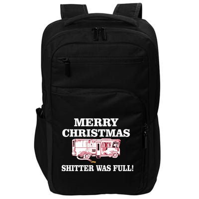 Shitter Was Full Funny Christmas Impact Tech Backpack