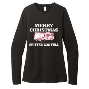 Shitter Was Full Funny Christmas Womens CVC Long Sleeve Shirt