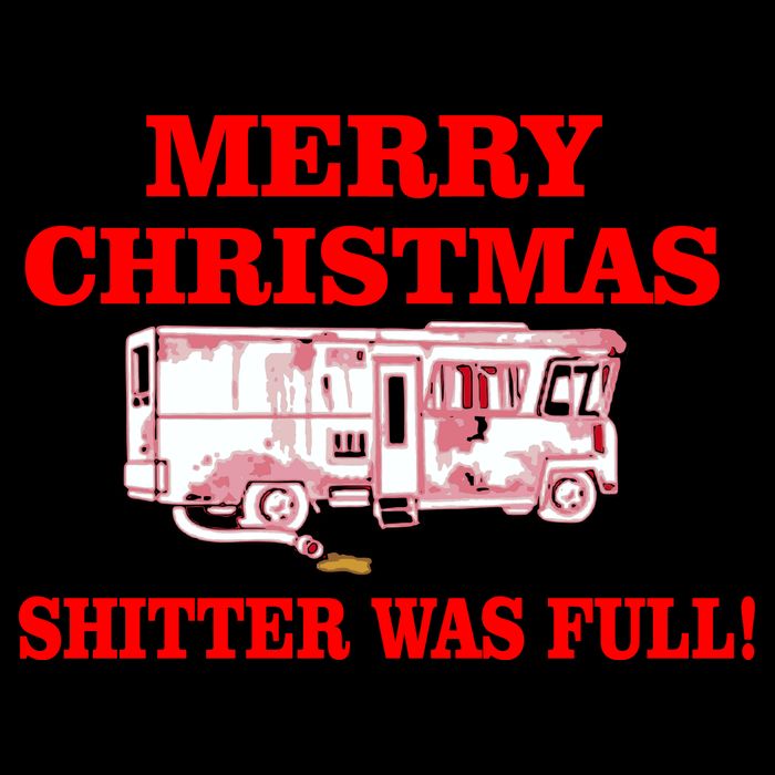 Shitter Was Full Funny Christmas 16oz Travel Tumbler