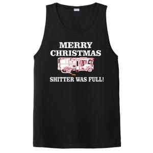 Shitter Was Full Funny Christmas PosiCharge Competitor Tank