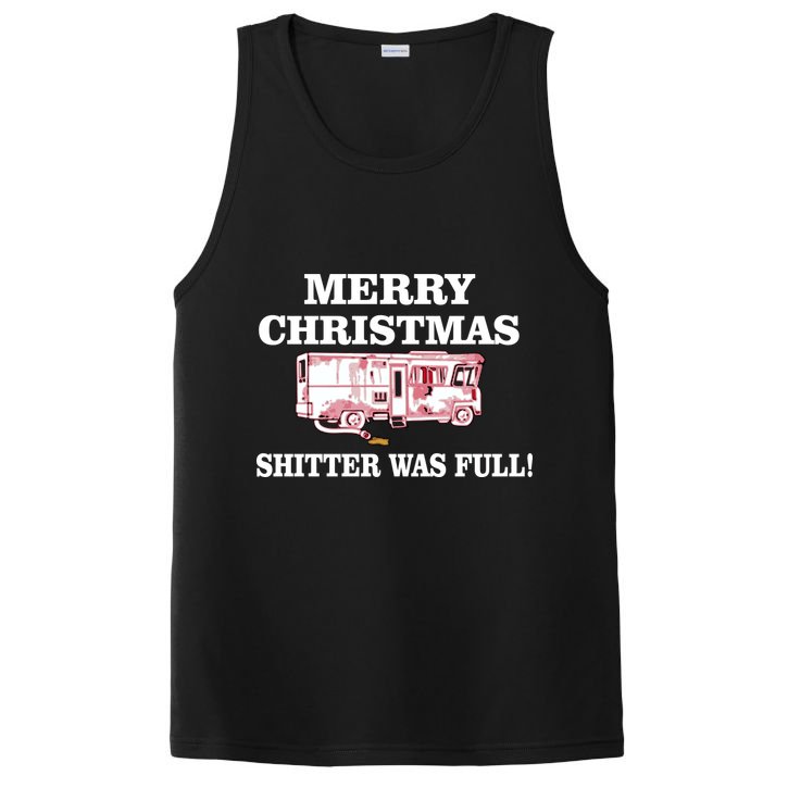 Shitter Was Full Funny Christmas PosiCharge Competitor Tank