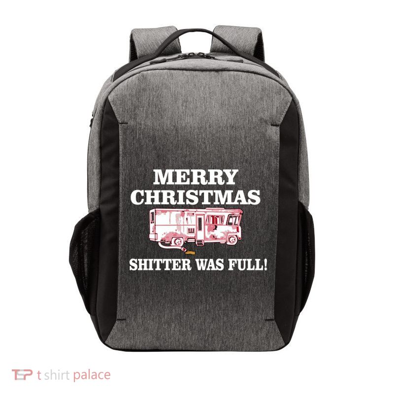 Shitter Was Full Funny Christmas Vector Backpack
