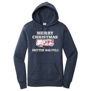 Shitter Was Full Funny Christmas Women's Pullover Hoodie