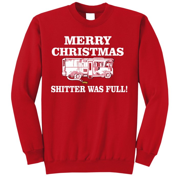 Shitter Was Full Funny Christmas Sweatshirt