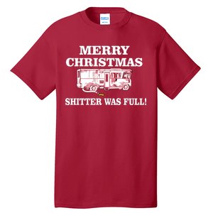 Shitter Was Full Funny Christmas Tall T-Shirt