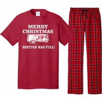 Shitter Was Full Funny Christmas Pajama Set