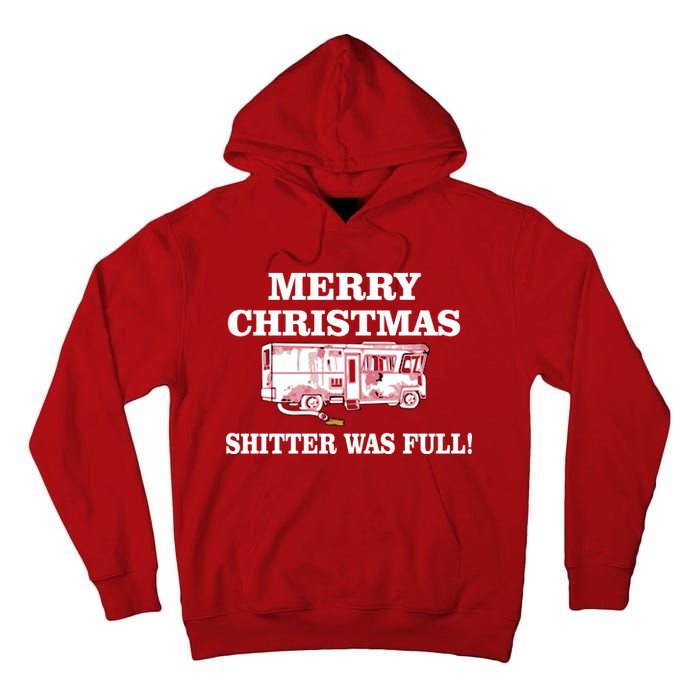 Shitter Was Full Funny Christmas Tall Hoodie