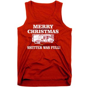 Shitter Was Full Funny Christmas Tank Top